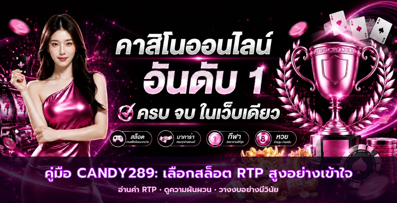CANDY289 คู่มือเลือกสล็อต RTP สูง เข้าใจความผันผวน